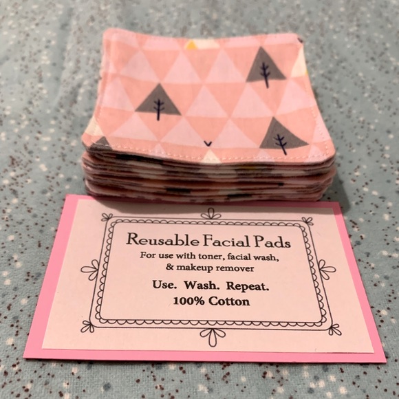 Reusable 100% Cotton Facial Wipes - Picture 2 of 5